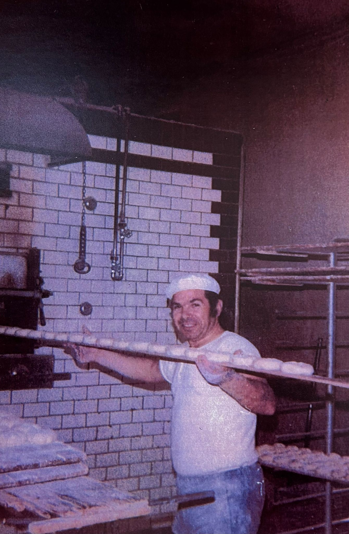 Forno artigianale durante la lavorazione